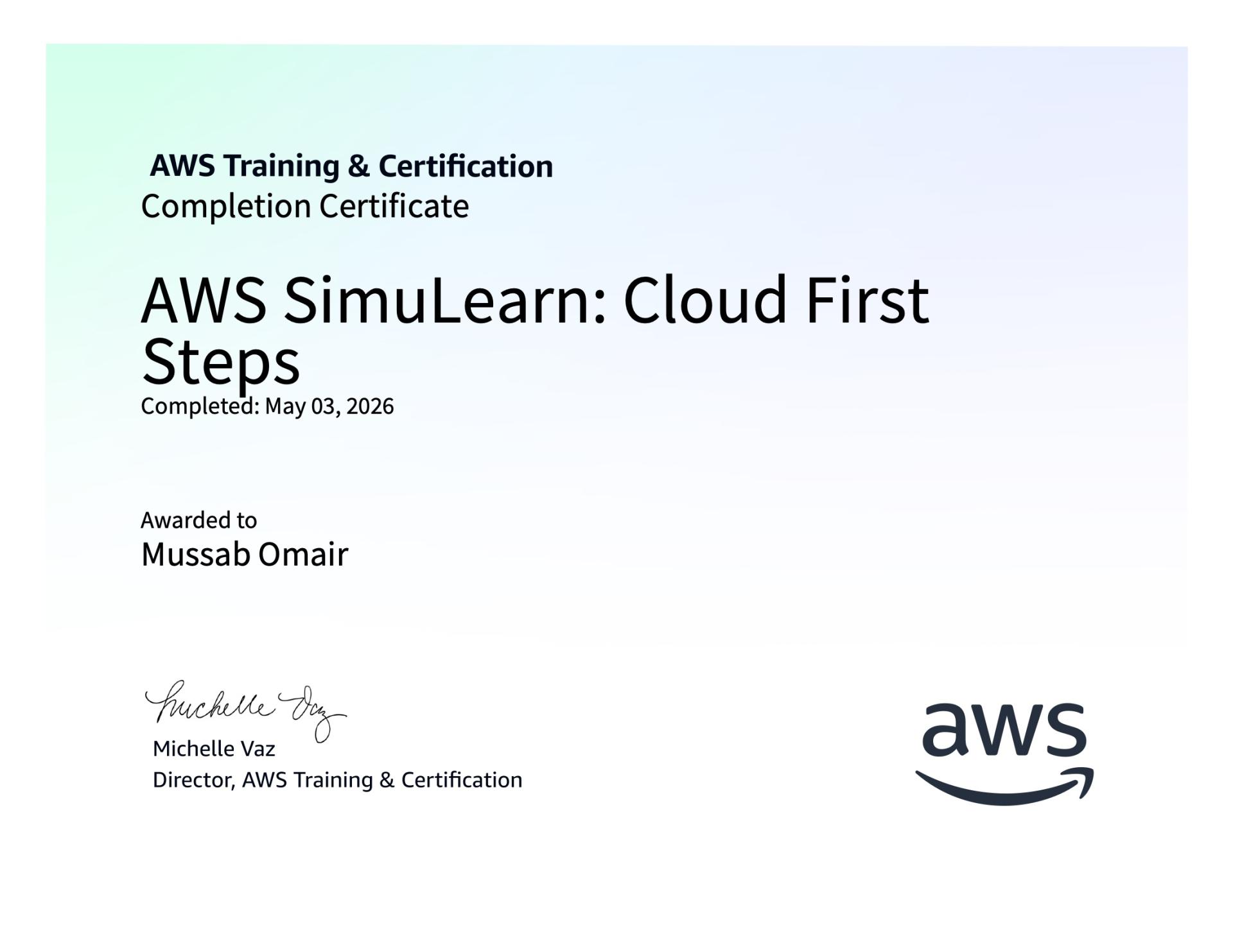 AWS SimuLearn: Cloud First Steps