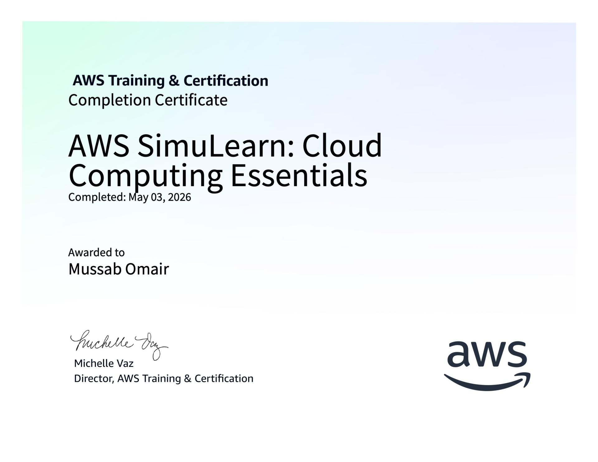 AWS SimuLearn: Cloud Computing Essentials