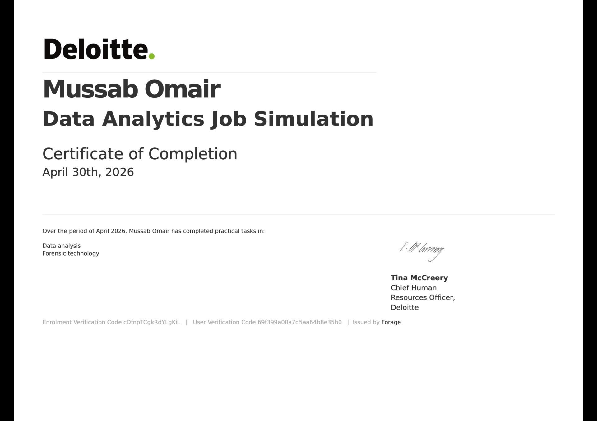 Deloitte Australia - Data Analytics Job Simulation