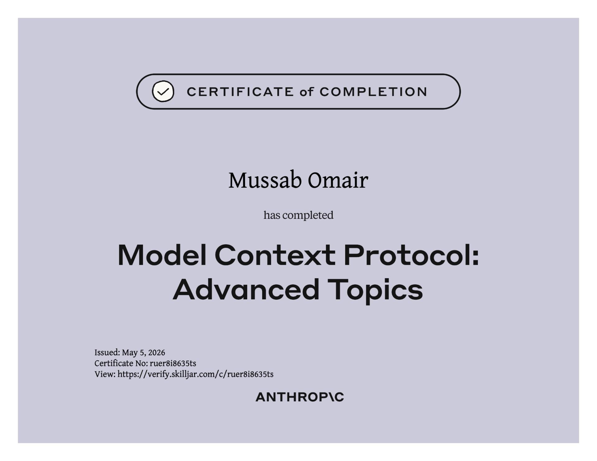 Model Context Protocol: Advanced Topics